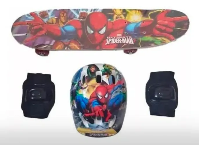 Skate Infantil Homem Aranha - Novos