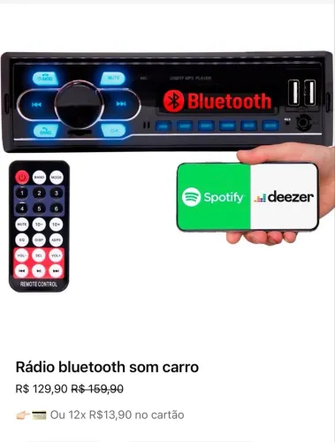 Rádio som automotivo 