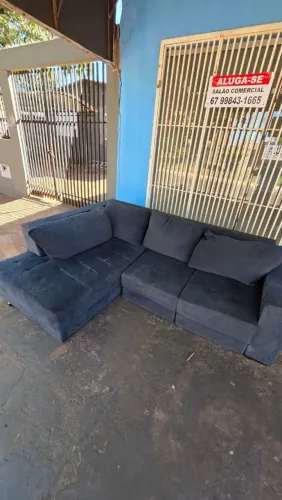 sofa de canto com chaise e acentos retrátil usado ( ENTREGA GRÁTIS )