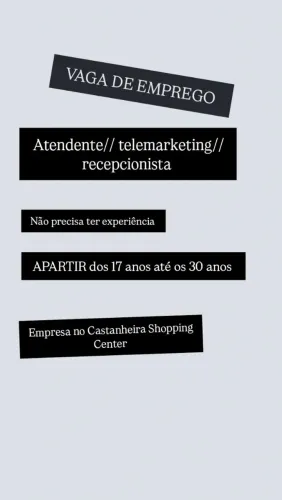 Vaga de emprego