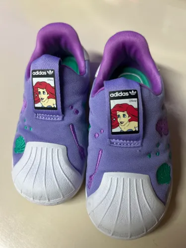 TÊNIS BABY ADIDAS X DISNEY SUPERSTAR 360 C PEQUENA SEREIA N°23
