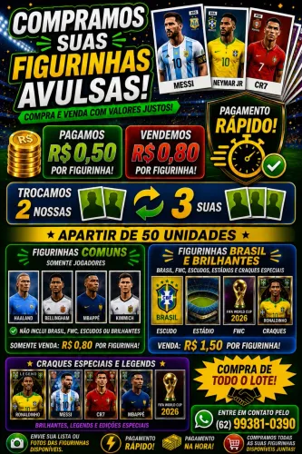 Figurinhas Copa do Mundo 2026