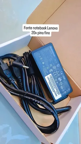 Carregador notebook lenovo 20v pino fino