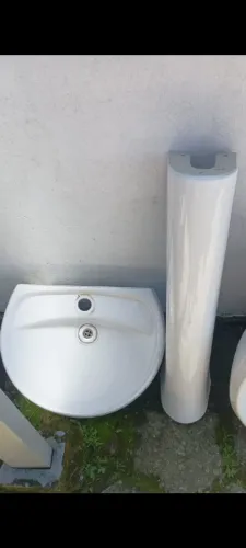 Lavatório de banheiro e coluna por!!!80