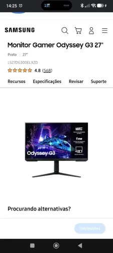 Monitor Gamer Odyssey G3 27"