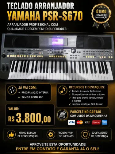 Teclado psr S 670 profissional 