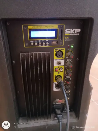 Caixa de som profissional SKP ativa com falante da meteoro
