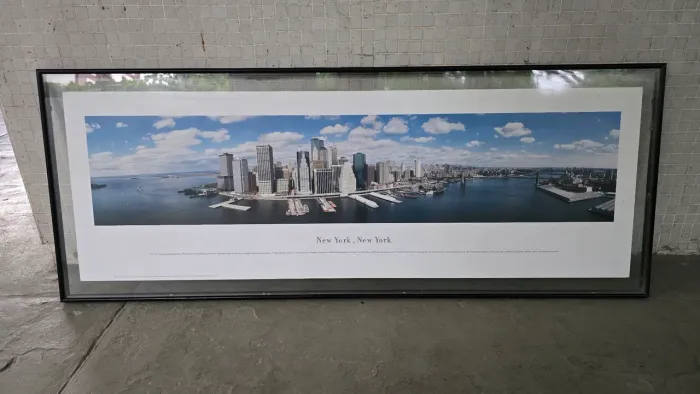 Quadro panorâmico de nova York em ótimo estado de conservação aceito proposta 
