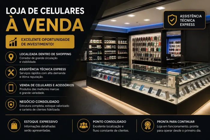 Loja de celular em shopping