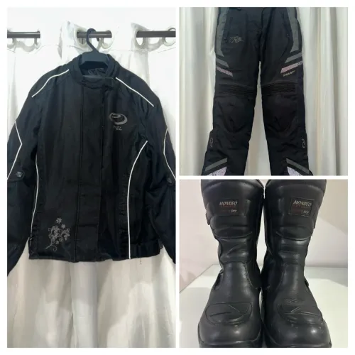 Kit feminino completo motociclista