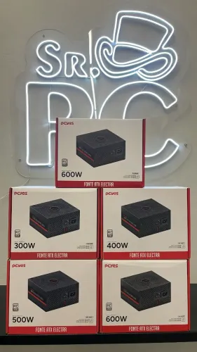 Fonte gamer pcyes electra PFC ativo