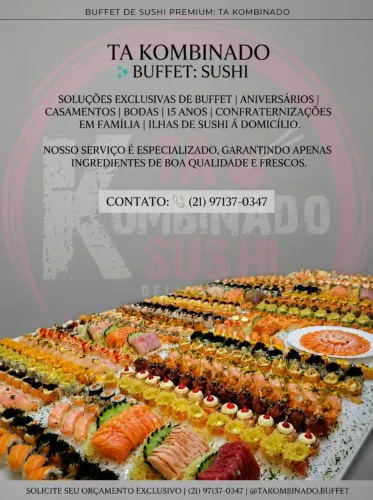 Buffet de comida japonesa