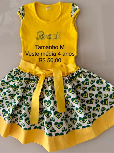 Vestido torcida Brasil