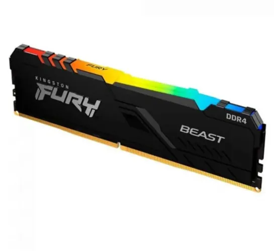 2x Memória DDR4 Kingston Fury Beast RGB, 16GB, 3200Mhz , total 32GB (semi novas)
