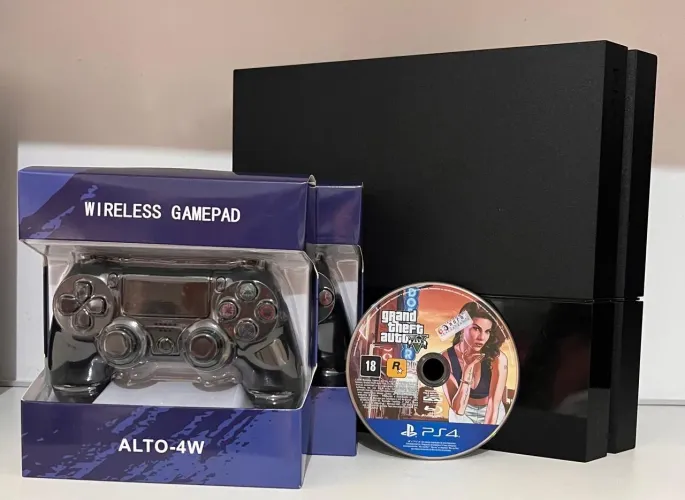 PlayStation 4 completo Vários jogos + Garantia + GTA V