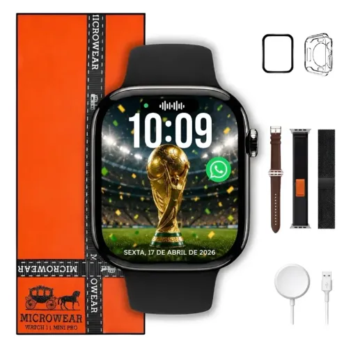 Relógio Smartwatch W11 Pro Microwear AMOLED 1GB Memória Interna