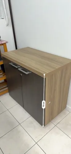 Armário Baixo MDF com Portas - Ideal para Escritório / Home Office