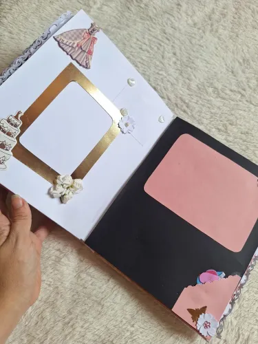 Presente dia dos namorados álbum scrapbook para fotos e declarações 