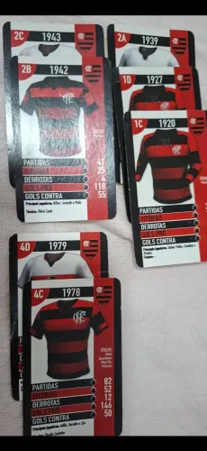 Vendo 32 cards do Flamengo 
