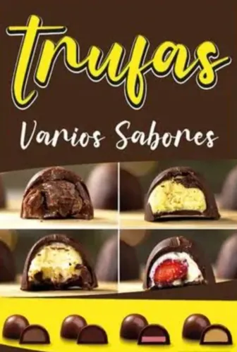 Trufas, bombons, doces e salgados para festa.