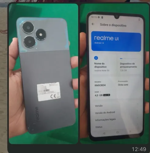 Vendo realme Not 50