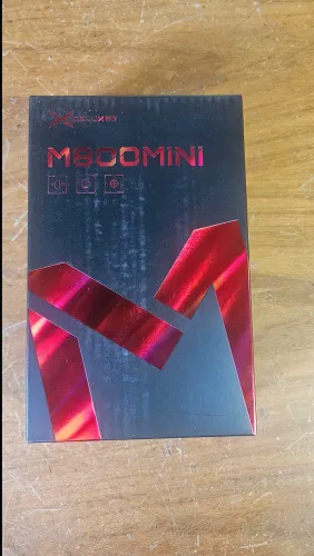 ?Mouse Gamer Sem Fio Delux M800 Mini - Vermelho Metálico (Ultraleve)