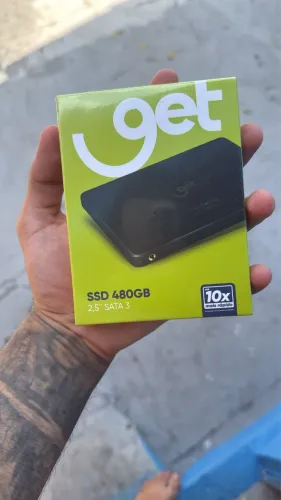 SSD 480GB GET SATA III 2,5" - Até 10x Mais Rápido (Novo / Lacrado)