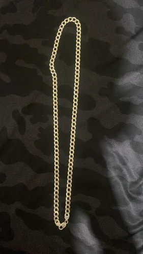 Corda prata 8mm 75cm