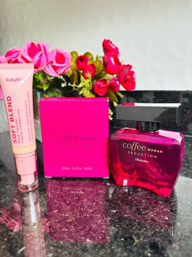 Kit perfume coffee woman seduction e base ruby rose