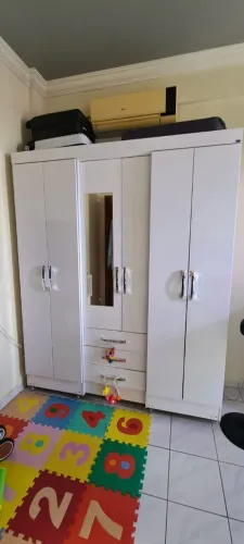 Guarda Roupa 6 Portas Branco Excelente Estado
