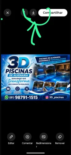 Piscina de alvenaria