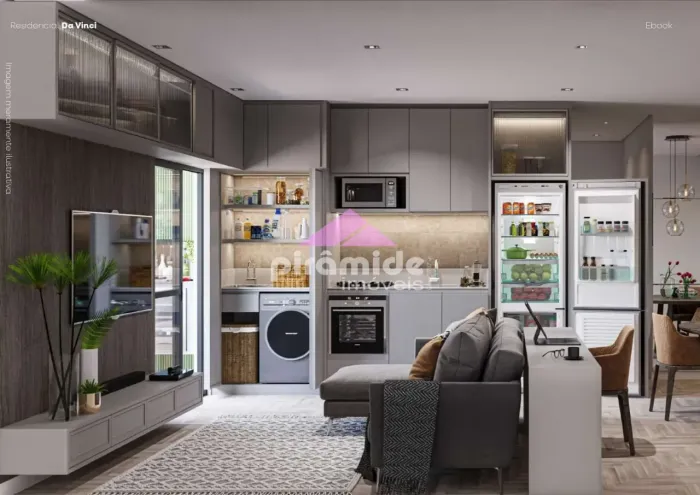 Apartamento com 2 dormitórios à venda, 65,89 m² por R$ 512.450,47 Centro São José dos Ca