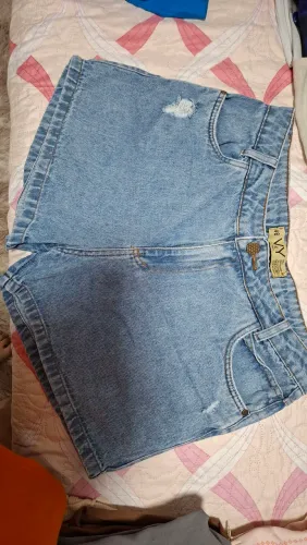 Short jeans bordado PlusSize