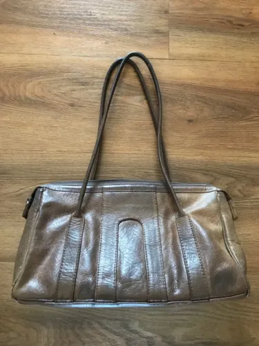 Bolsa de Couro Legítimo Marrom