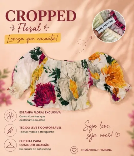 Cropeed lança perfume floral,original 