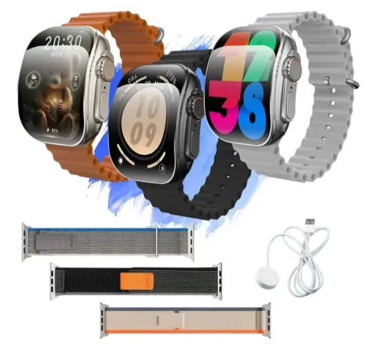 Relógio Smartwatch Bw10 Ultra Amoled Curvo 2 Pulseira 2025