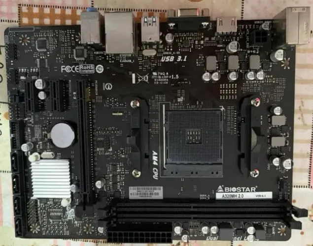 Placa Mãe Biostar A320MH 2.0, Chipset A320, AMD AM4, mATX, DDR4