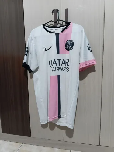 Camisa Psg 21/22 branca Mbappe