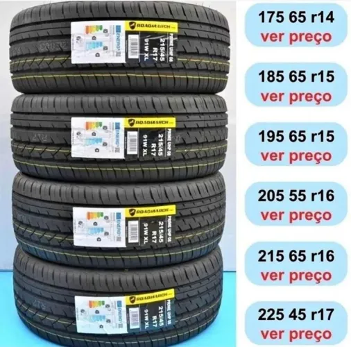 Pneu 185 60 16 goodyear 215 65 16 dunlop 195 55 15 Michelin aro 17 18 19 na promoção 