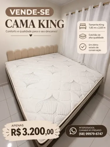 Cama King - 02 meses de uso