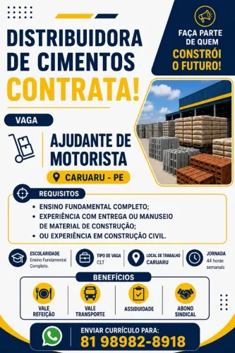 AJUDANTE DE CARGA E DESCARGA