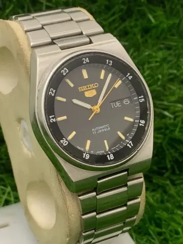 Relógio Automatico Seiko 5 Railway Vintage Clássico 36mm RARO! 