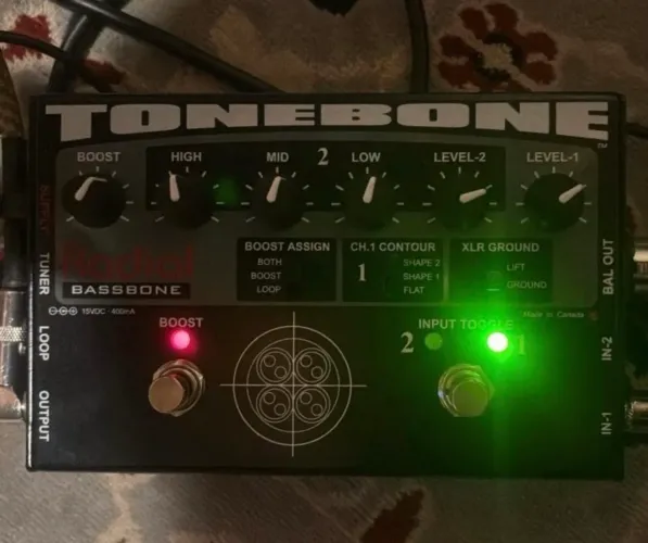 Pré Amp Baixo Radial Bassbone DI + EQ Profissional