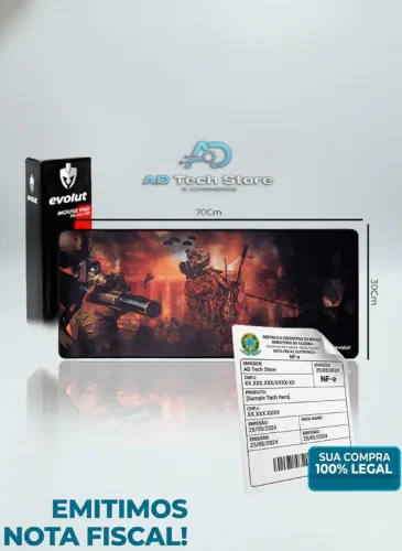 Mouse Pad Gamer Evolut EG-402 RD Speed 70X30 Cm