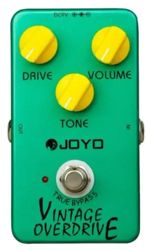Pedal de Overdrive Joyo Vintage JF-01 para Guitarra Elétrica Verde