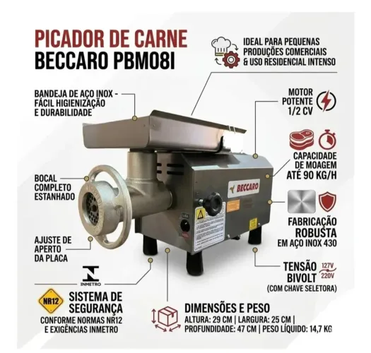 Moedor de carne Beccaro