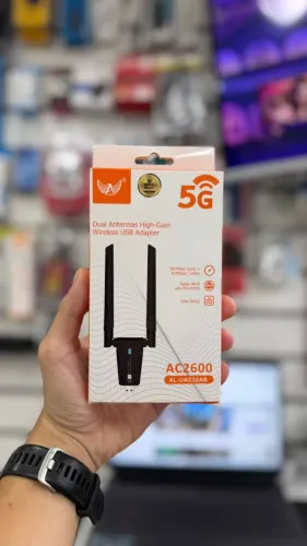 Receptor Wi-Fi USB Dual Antena 5G AC2600