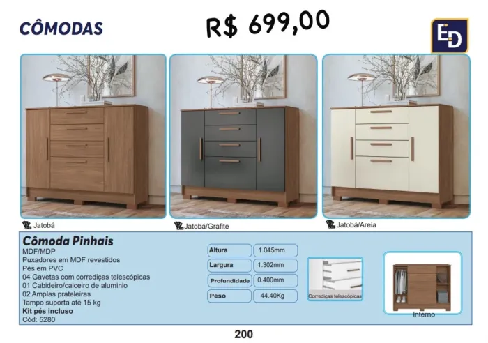 Cômoda pinhais. 