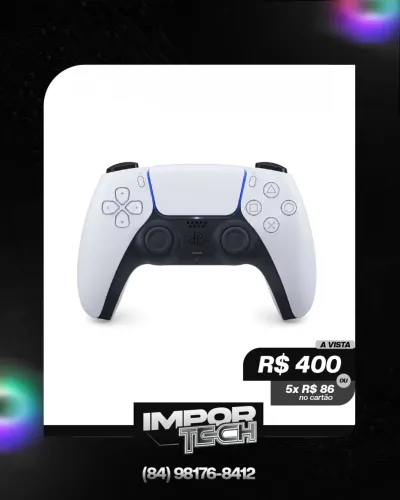 Controle PS5 Dualsense sem fio Sony Original Lacrado. @importech_084