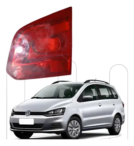 Lanterna Traseira Direita Vw Spacefox 2011 2012 2013  Direito/passageiro Vermelho
